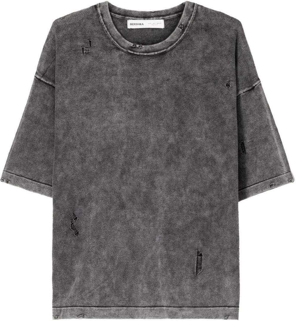 Bershka Tričko  čierna