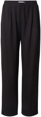 TOPMAN Plisované nohavice  čierna