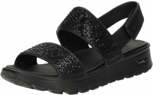 SKECHERS Sandále 'ARCH FIT FOOTSTEPS - ENCHANT'  čierna