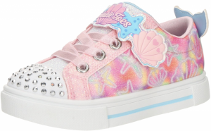 SKECHERS Tenisky 'TWINKLE SPARKS - UNDERWATER'  svetlomodrá / žltá / ružová / ružová