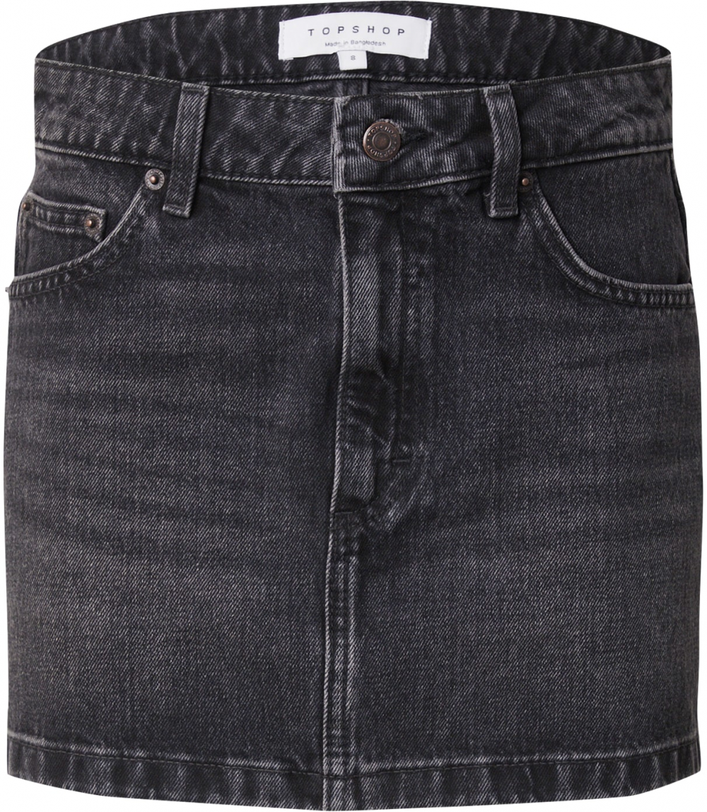TOPSHOP Sukňa  čierny denim