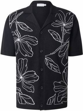 TOPMAN Kardigán  čierna / biela