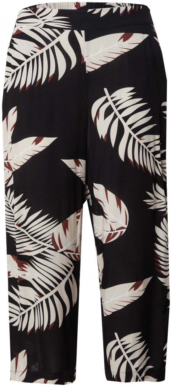 Vero Moda Curve Nohavice 'VMCEASY JOY'  nebielená / gaštanová / čierna