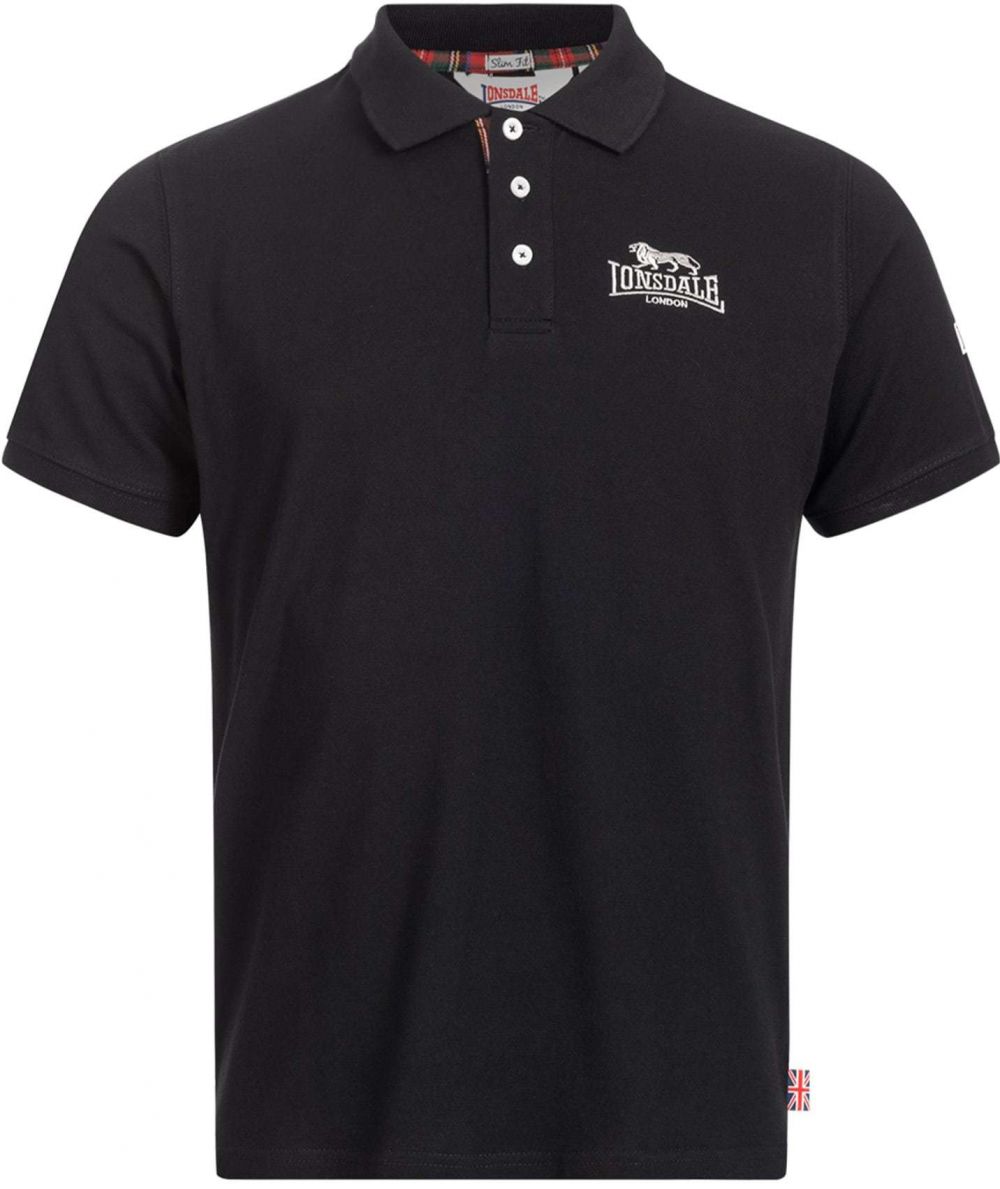 LONSDALE Tričko 'Bruan'  čierna / biela