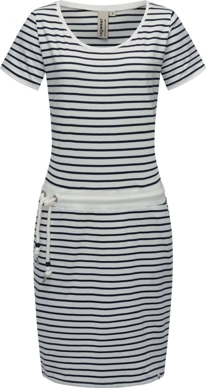 Ragwear Šaty 'Baomi'  čierna / biela