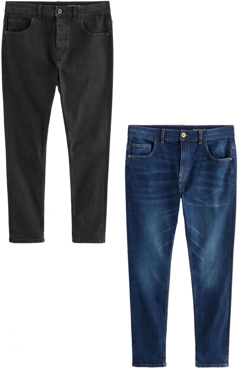Next Džínsy  tmavomodrá / čierny denim