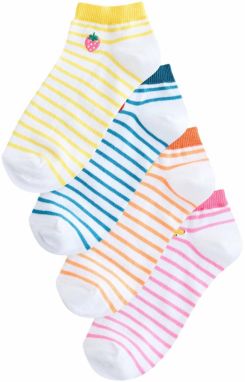 Next Ponožky '4er-Pack'  modrá / žltá / oranžová / ružová / biela