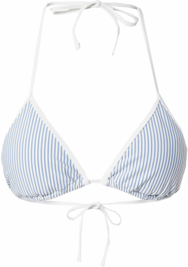 TOMMY HILFIGER Bikinový top  modrá / biela