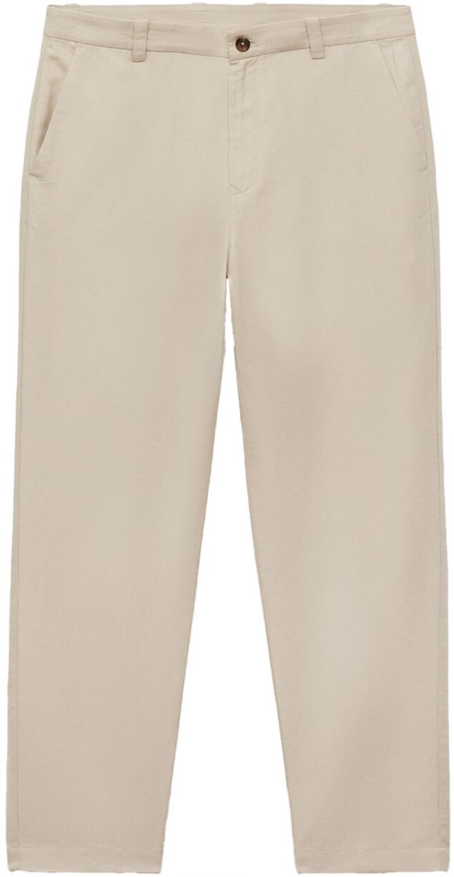 MANGO MAN Chino nohavice 'Fran'  béžová