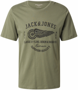 Jack & Jones Premium Tričko 'JPRBLUROBAR'  olivová / čierna