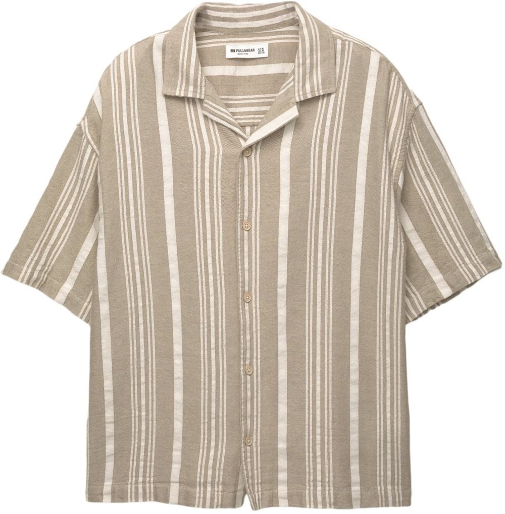 Pull&Bear Košeľa  brokátová / biela