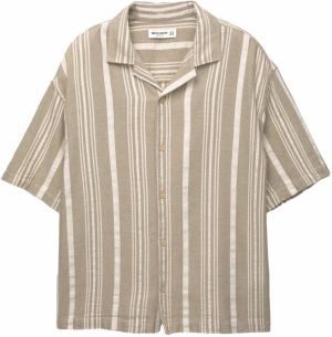 Pull&Bear Košeľa  brokátová / biela