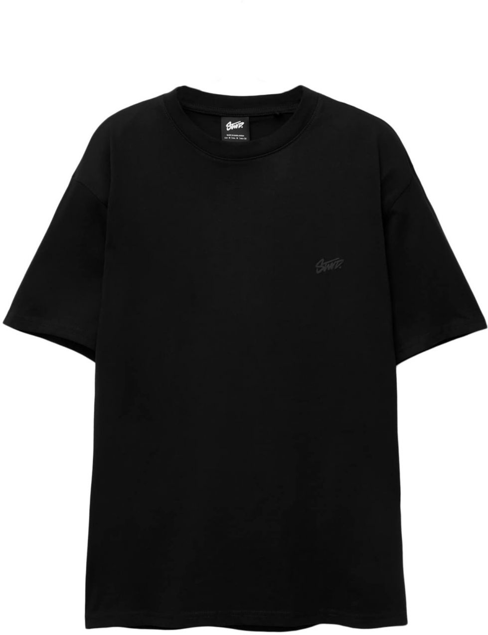 Pull&Bear Tričko 'STWD'  tmavosivá / čierna