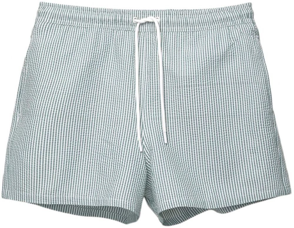 Pull&Bear Plavecké šortky  zelená / biela