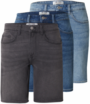 Only & Sons Džínsy 'ONSWEFT'  modrá denim / svetlomodrá / tmavosivá