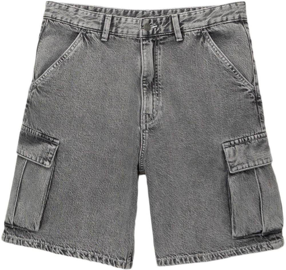 Pull&Bear Rifľové kapsáče  sivý denim