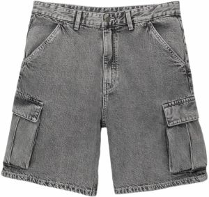 Pull&Bear Rifľové kapsáče  sivý denim