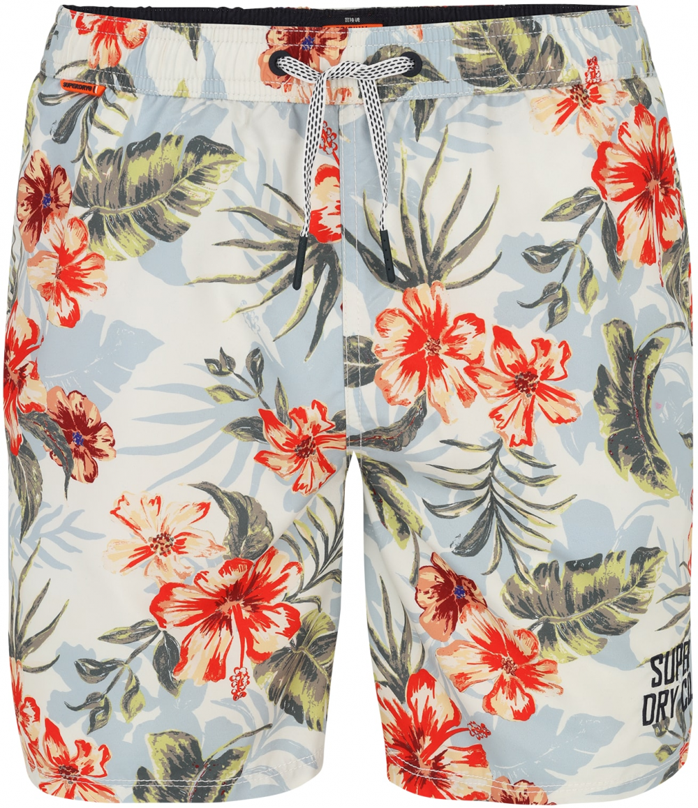 Superdry Plavecké šortky  opálová / zelená / červená / biela