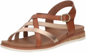SKECHERS Remienkové sandále 'DESERT KISS - PEAK RANK'  béžová / hnedá / zlatá