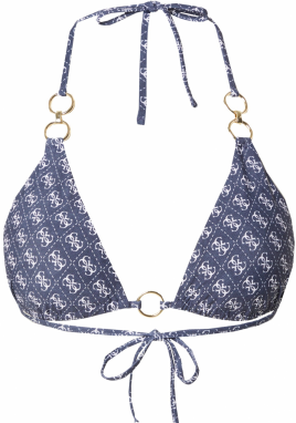 GUESS Bikinový top  modrá / šedobiela