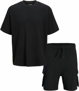 JACK & JONES Tepláková súprava 'JJLOUI OSMOS'  čierna