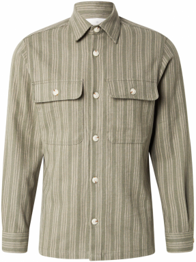 JACK & JONES Košeľa 'JPRCCRAYMOND'  béžová / olivová