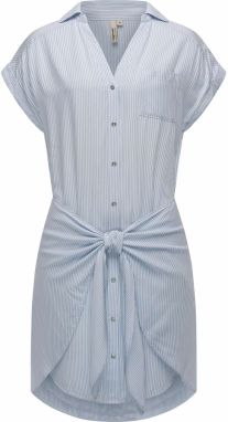 Ragwear Košeľové šaty 'Bahaya'  svetlomodrá / biela