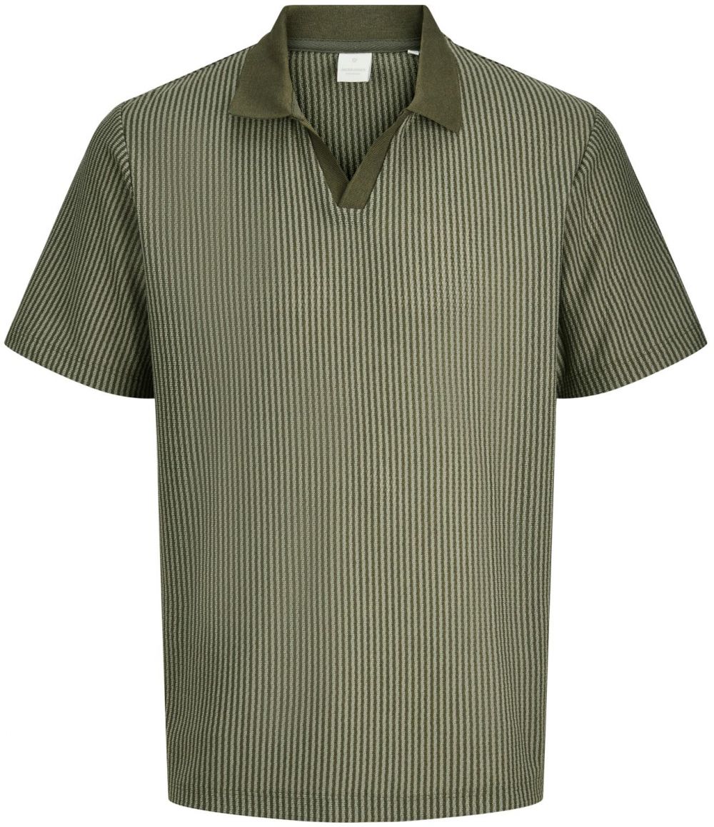 Jack & Jones Plus Tričko 'JPRKASH'  olivová / trstinová