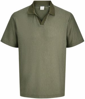 Jack & Jones Plus Tričko 'JPRKASH'  olivová / trstinová