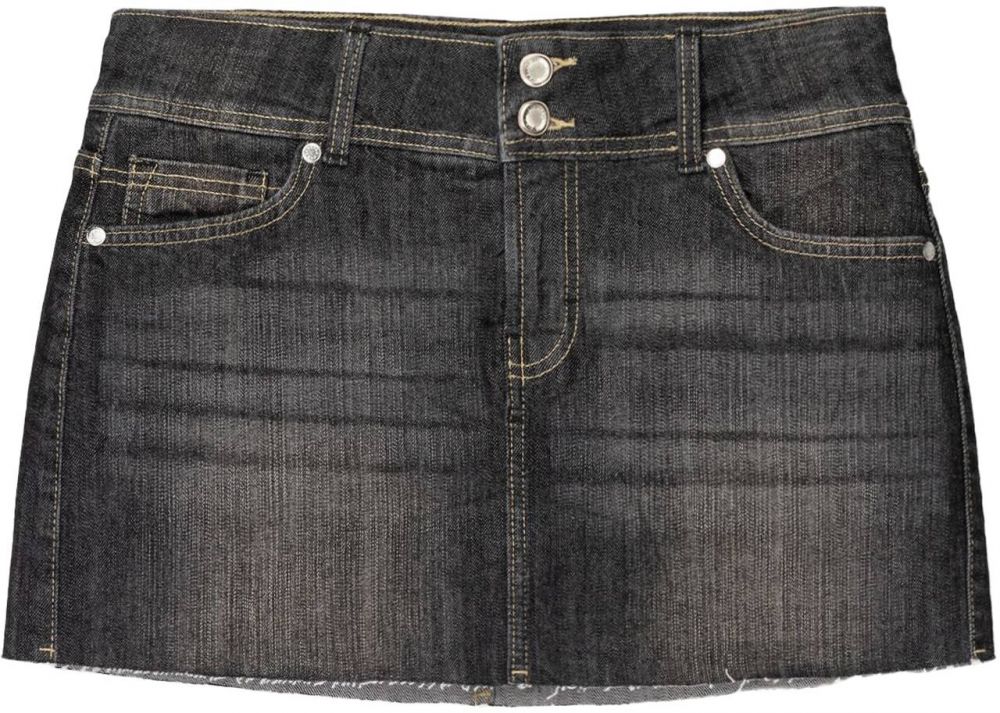 Bershka Sukňa  čierny denim