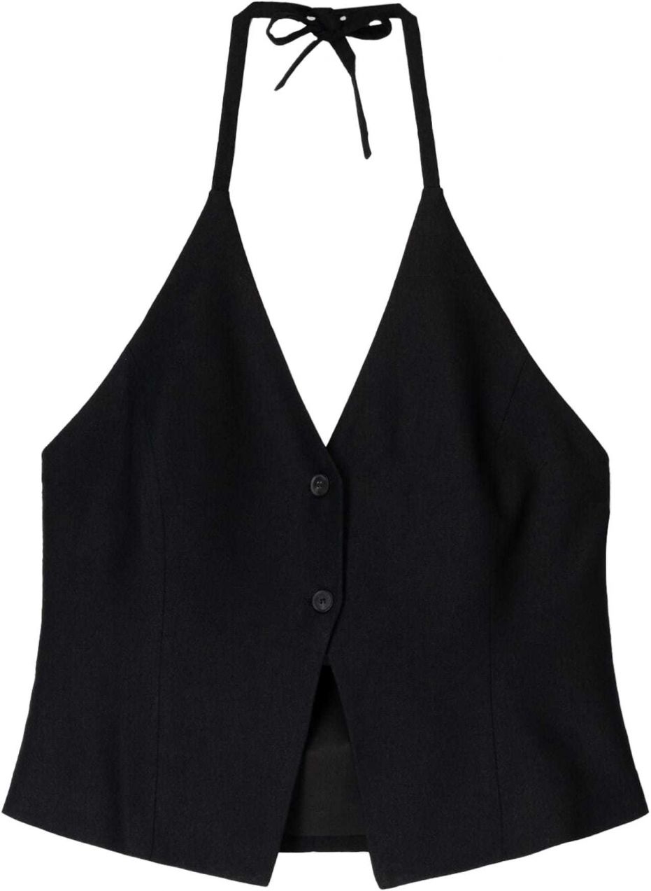 Bershka Vesta k obleku  čierna