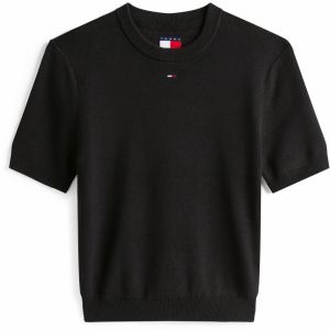 Tommy Jeans Sveter 'ESSENTIAL'  čierna
