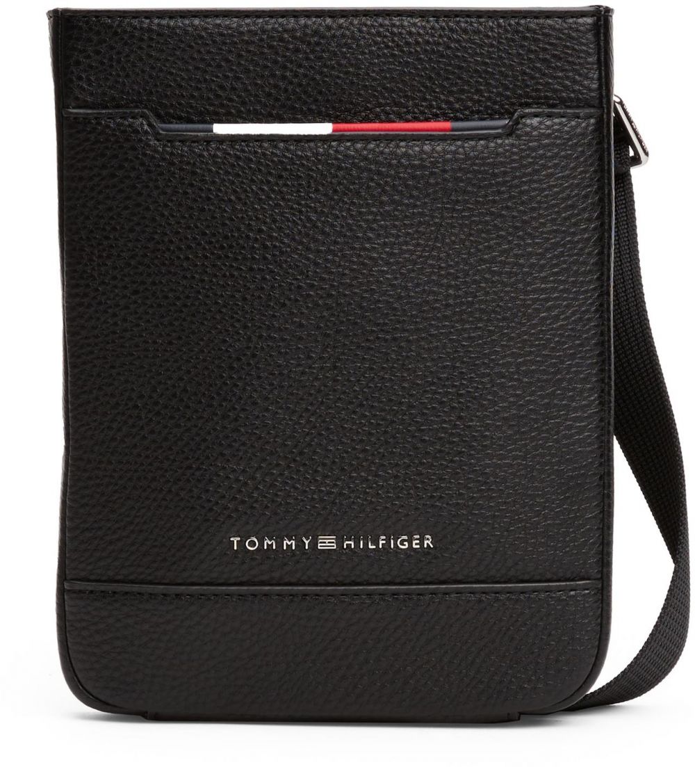TOMMY HILFIGER Taška cez rameno  čierna / strieborná