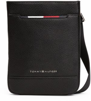TOMMY HILFIGER Taška cez rameno  čierna / strieborná