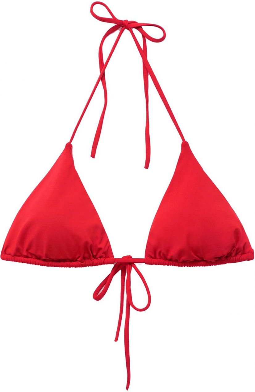Pull&Bear Bikinový top  červená