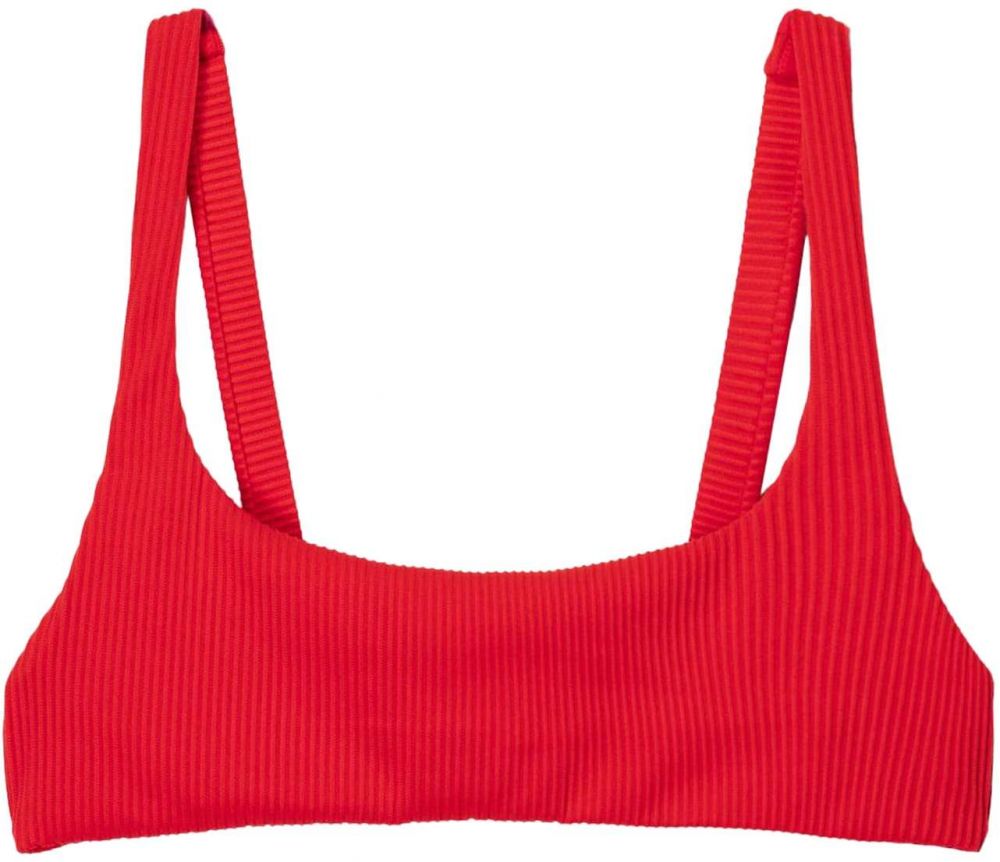 Bershka Bikinový top  červená