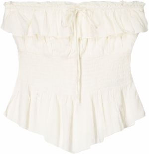 Bershka Top  svetlobéžová