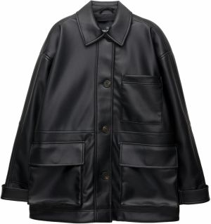 Pull&Bear Prechodná bunda  čierna