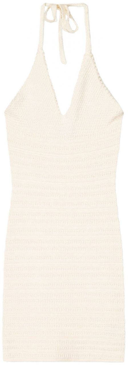 Bershka Pletené šaty  nebielená