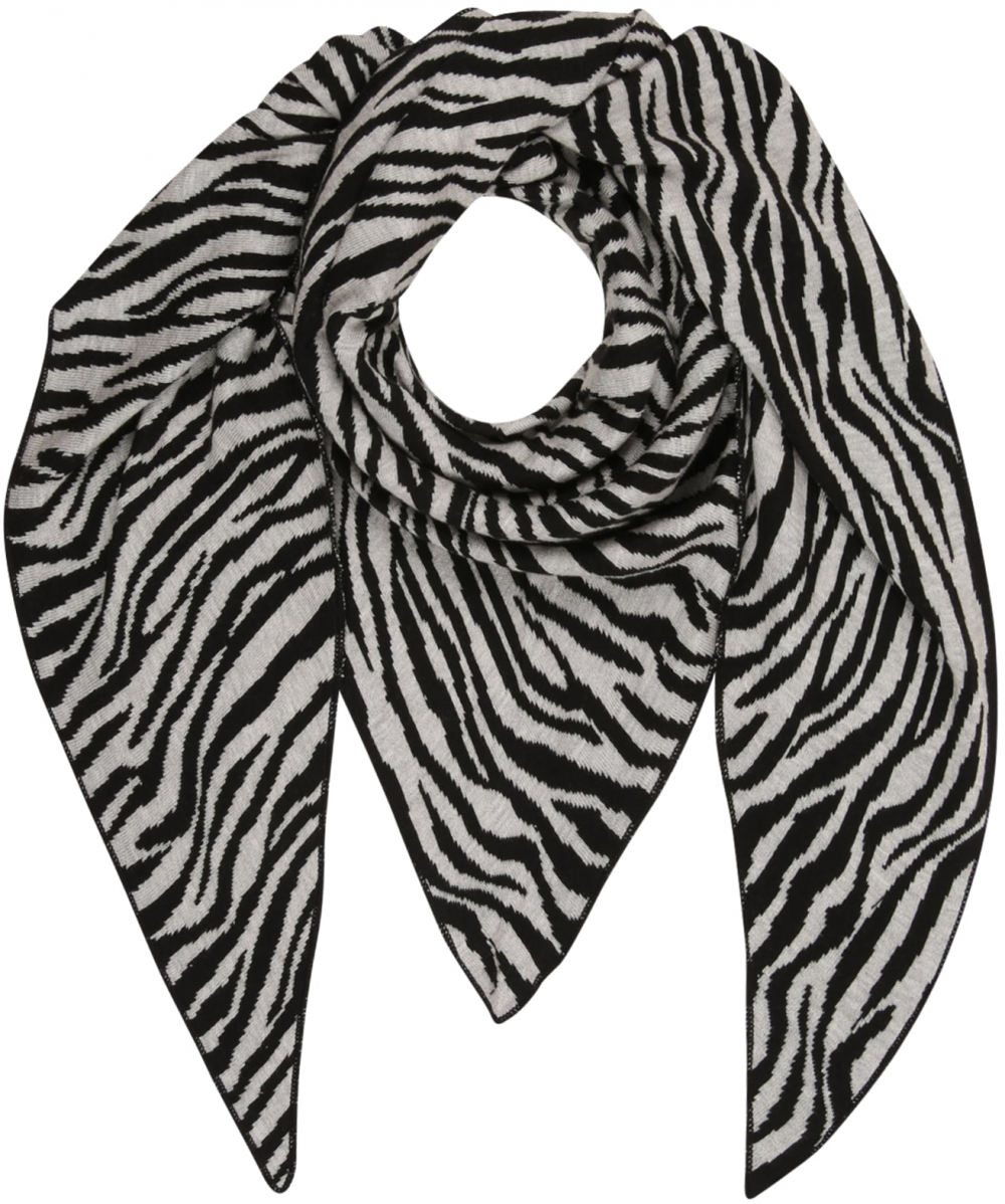 Zwillingsherz Šatka 'Zebra'  čierna / biela