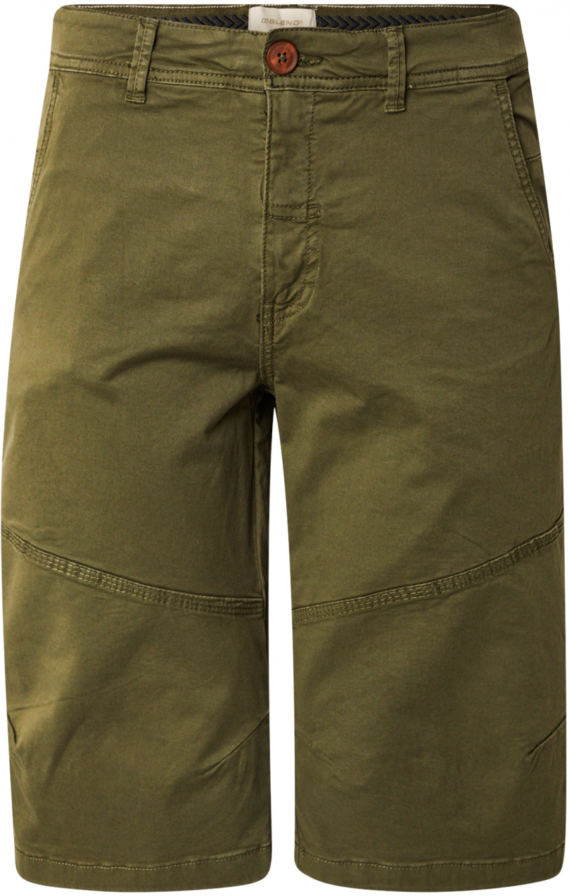 BLEND Chino nohavice 'BHMORGAN'  olivová