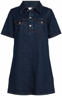 Calvin Klein Jeans Košeľové šaty  modrá