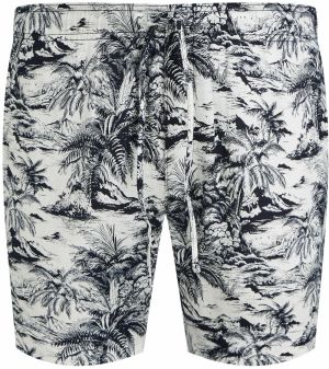 Tommy Hilfiger Big & Tall Nohavice  čierna / biela
