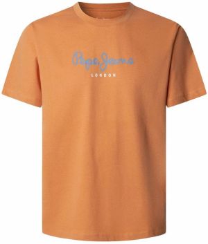 Pepe Jeans Tričko 'EGGO'  dymovo modrá / oranžová / biela
