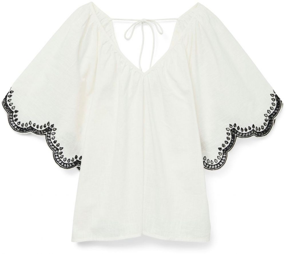 VERO MODA Blúzka 'VMDIANA'  čierna / biela