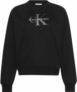 Calvin Klein Jeans Mikina  sivá / čierna / biela