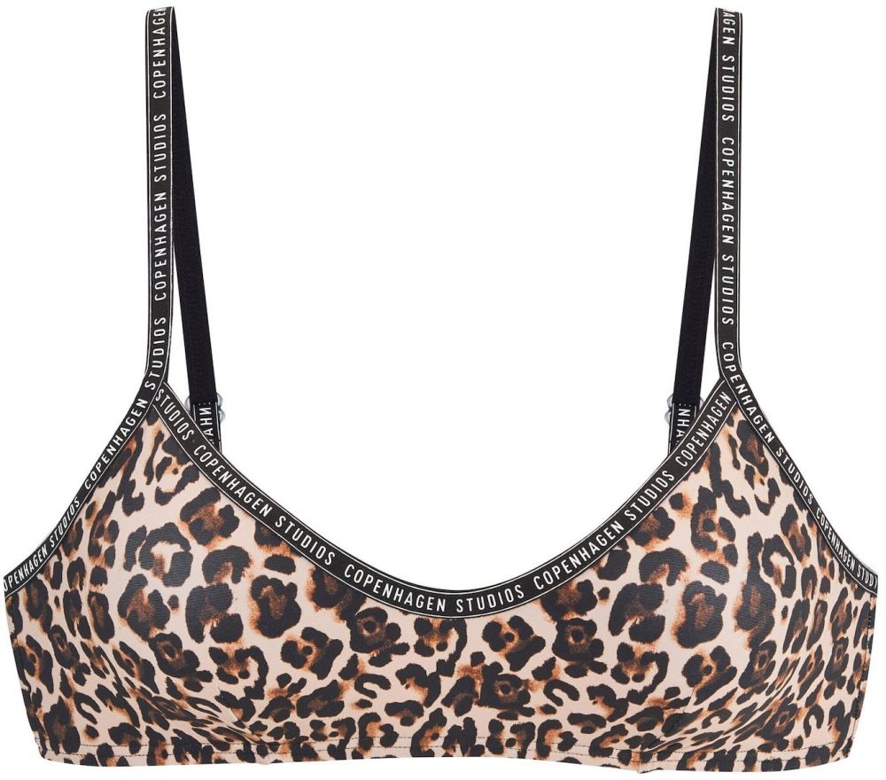 Copenhagen Studios Bikinový top  béžová / hnedá / čierna / biela