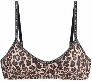 Copenhagen Studios Bikinový top  béžová / hnedá / čierna / biela