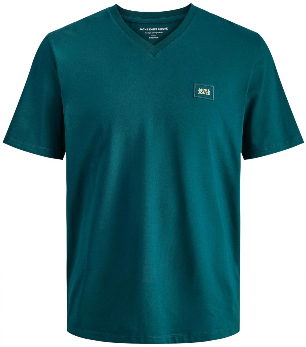 JACK & JONES Tričko 'JCOREACH'  svetložltá / smaragdová