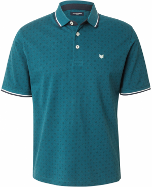 JACK & JONES Tričko 'JPRPAULOS'  námornícka modrá / trávovo zelená / biela